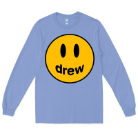 Colony Blue Drew Smile House Long Sleeve Tee - artisFamous
