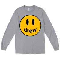 Heather Grey Drew Smile House Long Sleeve Tee - artisFamous