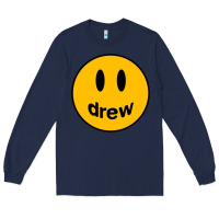 Navy Drew Smile House Long Sleeve Tee - artisFamous