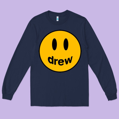 Drew Smile House Long Sleeve Tee Designed By Artisfamous