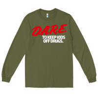 Army Green dare shirt Long Sleeve Tee - artisFamous