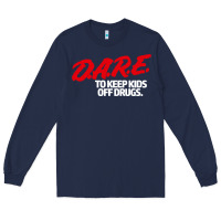 Navy dare shirt Long Sleeve Tee - artisFamous