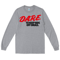 Heather Grey dare shirt Long Sleeve Tee - artisFamous
