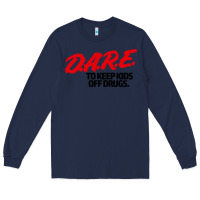 Navy dare shirt Long Sleeve Tee - artisFamous