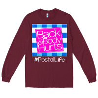 Burgundy back and body hurts Long Sleeve Tee - artisFamous