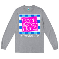 Heather Grey back and body hurts Long Sleeve Tee - artisFamous