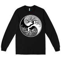 Black tree of life yin yang Long Sleeve Tee - artisFamous