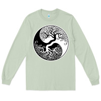 Matcha tree of life yin yang Long Sleeve Tee - artisFamous