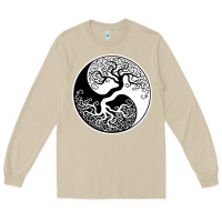 Mushroom tree of life yin yang Long Sleeve Tee - artisFamous