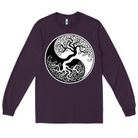 Plum tree of life yin yang Long Sleeve Tee - artisFamous