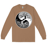 Toasted Coconut tree of life yin yang Long Sleeve Tee - artisFamous