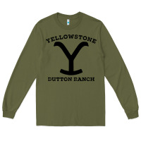 Army Green black stone dutton ranch Long Sleeve Tee - artisFamous