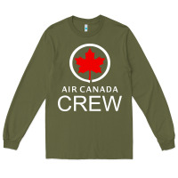 Army Green aviation air canada crew Long Sleeve Tee - artisFamous