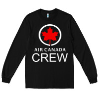 Black aviation air canada crew Long Sleeve Tee - artisFamous