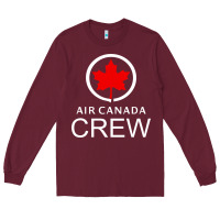Burgundy aviation air canada crew Long Sleeve Tee - artisFamous