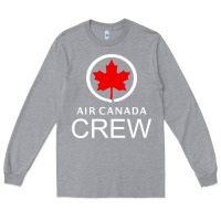 Heather Grey aviation air canada crew Long Sleeve Tee - artisFamous
