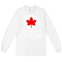 White aviation air canada crew Long Sleeve Tee - artisFamous