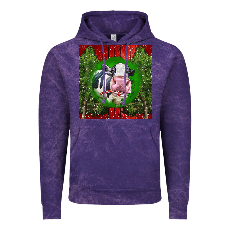 Christmas Holstein Vintage Hoodie by LillyAllenDesigns | Teevron