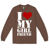 I Heart My Girlfriend Shirt Long Sleeve Tee | Teevron
