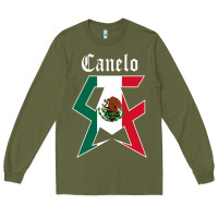 Army Green canelo alvarez Long Sleeve Tee - artisFamous