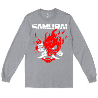 Heather Grey cyberpunk 2077 Long Sleeve Tee - artisFamous