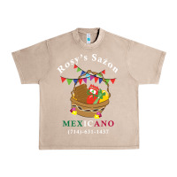 French Oak logo for rosys saon mexicano Urban Heavy Tee - CowhideDigitalArt