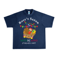 Navy logo for rosys saon mexicano Urban Heavy Tee - CowhideDigitalArt