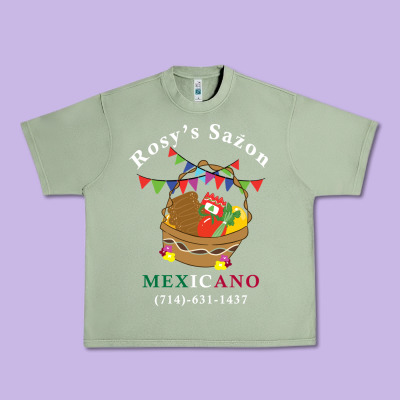 Logo For Rosys Saon Mexicano Urban Heavy Tee Designed By Cowhidedigitalart
