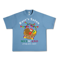 Pebble Blue logo for rosys saon mexicano Urban Heavy Tee - CowhideDigitalArt