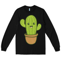 Black happy cactus hug me please Long Sleeve Tee - artisFamous