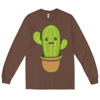 Chestnut happy cactus hug me please Long Sleeve Tee - artisFamous