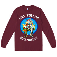 Burgundy los pollos hermanos classic Long Sleeve Tee - artisFamous