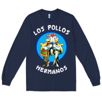 Navy los pollos hermanos classic Long Sleeve Tee - artisFamous