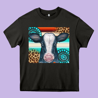 Cow Tumbler Heavy Core Tee Designed By Cowcowdesign