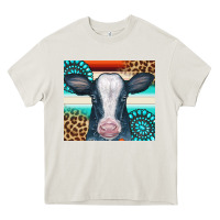 Cream Cow Tumbler Heavy Core Tee - CowCowDesign