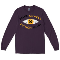 Plum make orwell fiction again Long Sleeve Tee - artisFamous