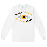 White make orwell fiction again Long Sleeve Tee - artisFamous