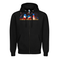 Black fourth of july popsicle Zipper Hoodie - RanaPortraitStore
