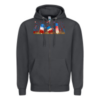 Smoke fourth of july popsicle Zipper Hoodie - RanaPortraitStore