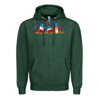 Sports Green fourth of july popsicle Zipper Hoodie - RanaPortraitStore