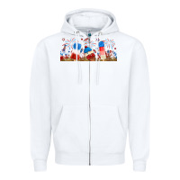 Fourth Of July Popsicle Zipper Hoodie | Teevron