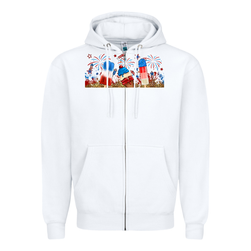 Fourth Of July Popsicle Zipper Hoodie by RanaPortraitStore | Teevron
