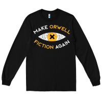 Black make orwell fiction again Long Sleeve Tee - artisFamous