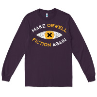 Plum make orwell fiction again Long Sleeve Tee - artisFamous