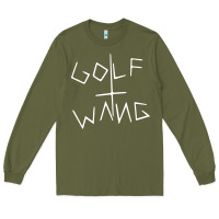 Army Green golf wang burgundy Long Sleeve Tee - artisFamous