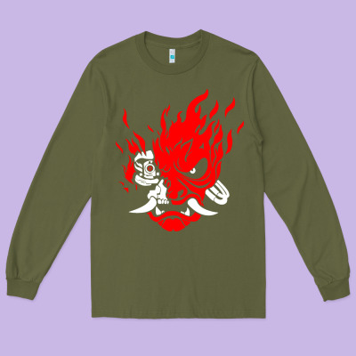 Cyberpunk 2077 Long Sleeve Tee Designed By Artisfamous