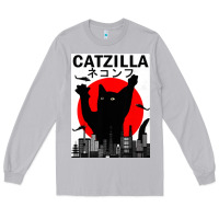 Moon Dust vintage catzilla japanese sunset style Long Sleeve Tee - artisFamous
