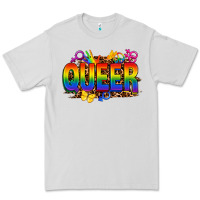 Dove Grey queer Premium Tee - FaDigitalArtStudio
