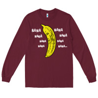Burgundy banana Long Sleeve Tee - artisFamous