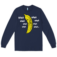 Navy banana Long Sleeve Tee - artisFamous